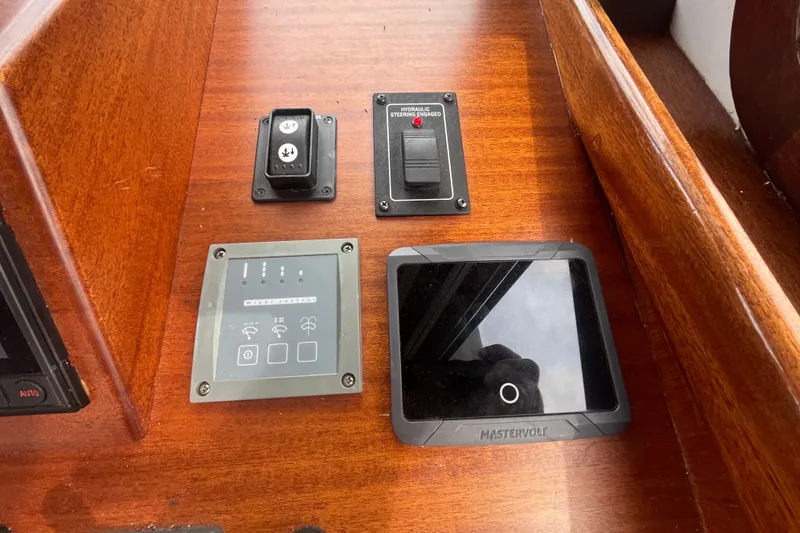 Slide: The Image of Control panel on a 2008 Bruckmann 50 MKII yacht with Mastervolt display. - 59