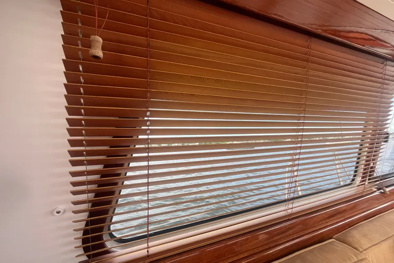 Slide: The Image of Wooden blinds on a Bruckmann 50 MKII yacht window, 2008 model. - 69