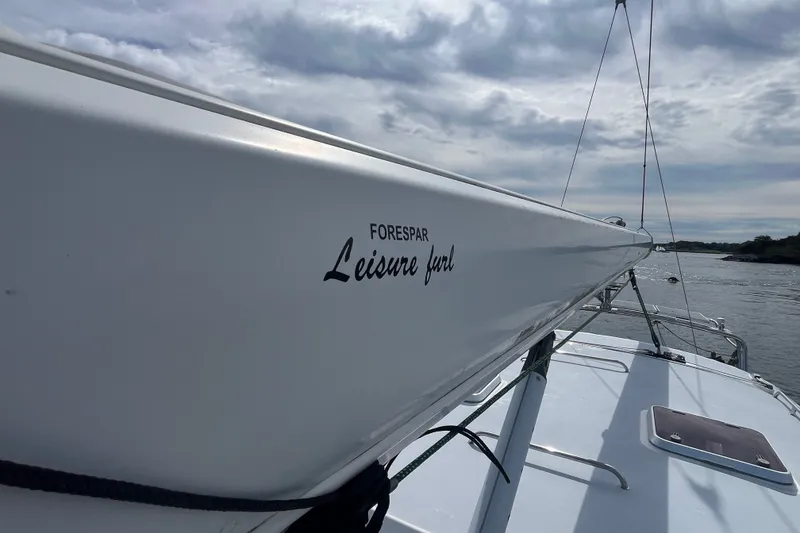 Slide: The Image of Sailboat deck view of 2008 Bruckmann 50 MKII with Forespar Leisure Furl boom. - 72