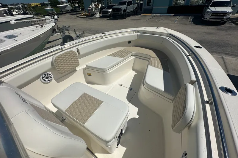 Slide: The Image of 2027 Bulls Bay 255 Center Console boat with spacious seating and modern design. - 9