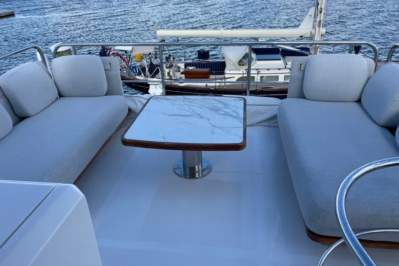 Slide: The Image of Flybridge looking aft. - 59