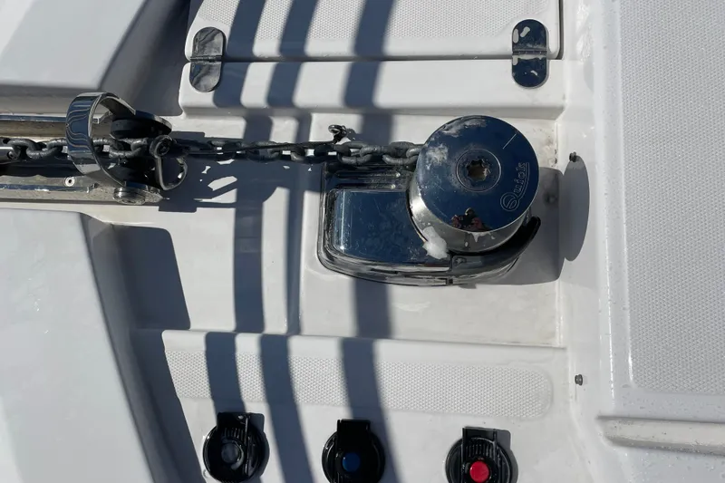 Slide: The Image of Anchor windlass and controls. - 49