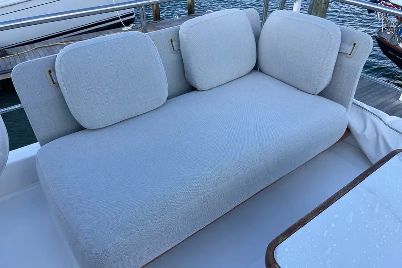 Slide: The Image of Flybridge aft seating. - 58