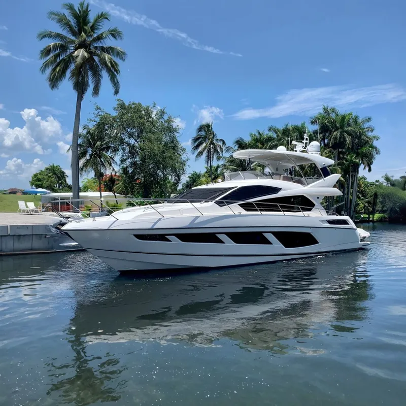The Image of Luxurious 2016 Sunseeker Manhattan 65 yacht cruising on a sunny day. - 0
