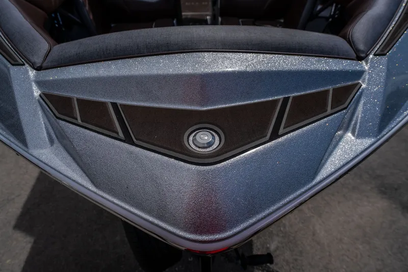 Slide: The Image of 2026 Tigé Ultré 25ZX boat bow with sleek metallic finish and modern design. - 8