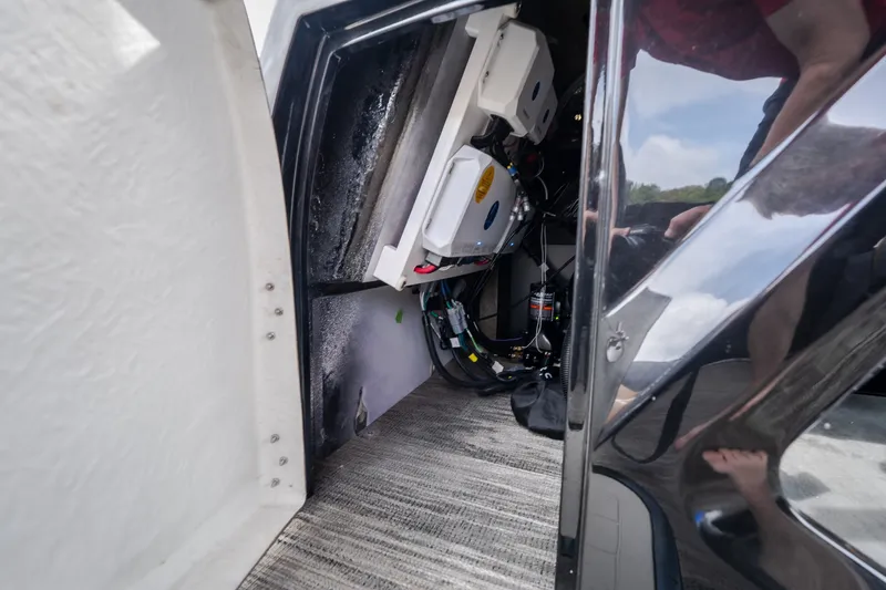 Slide: The Image of Interior view of Viaggio Diamante U 26, showcasing mechanical components and wiring, 2026 model. - 36