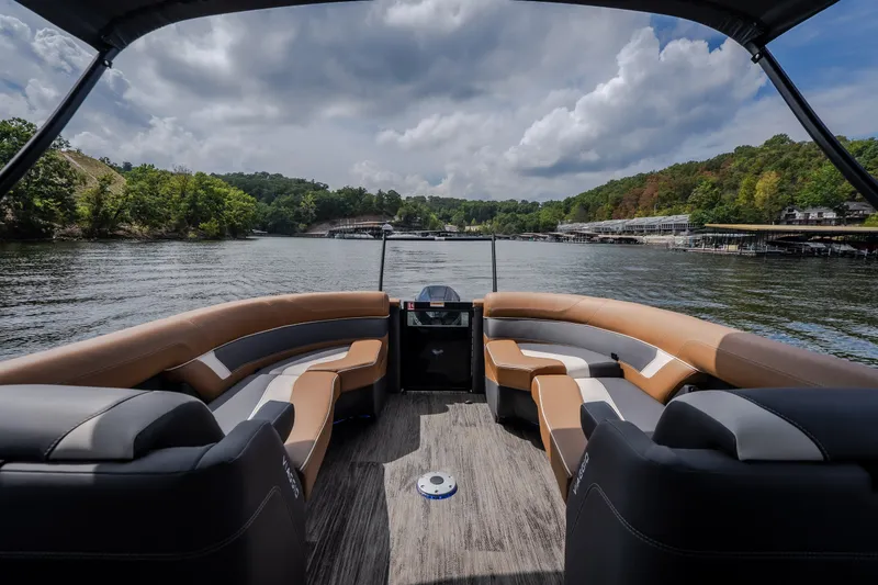 Slide: The Image of Interior view of 2026 Viaggio Diamante U 26 boat on a scenic lake. - 38
