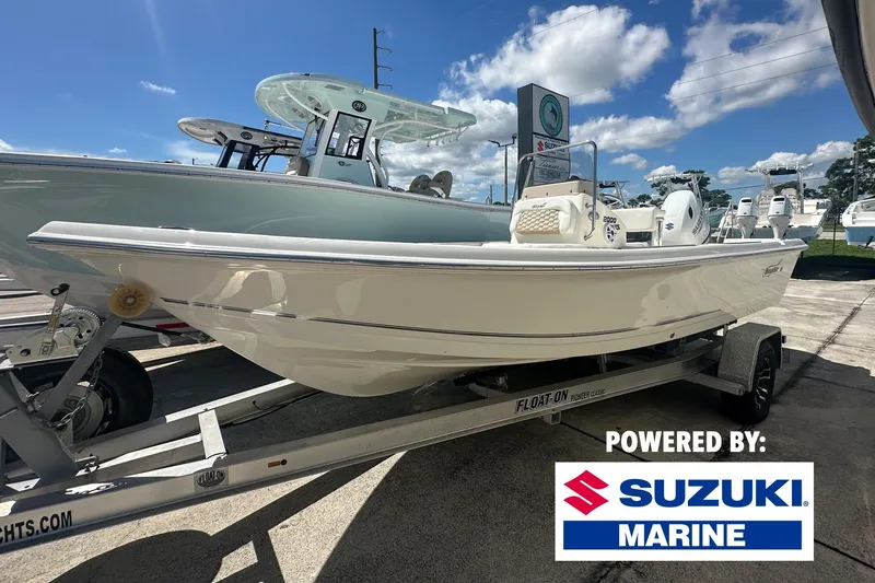 The Image of 2027 Bulls Bay 2000 XS boat on trailer, powered by Suzuki Marine. - 1