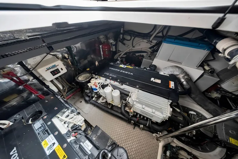 Slide: The Image of Engine room of 2014 Regal 42 Sport Coupe with Volvo Penta IPS 600 engine. - 60