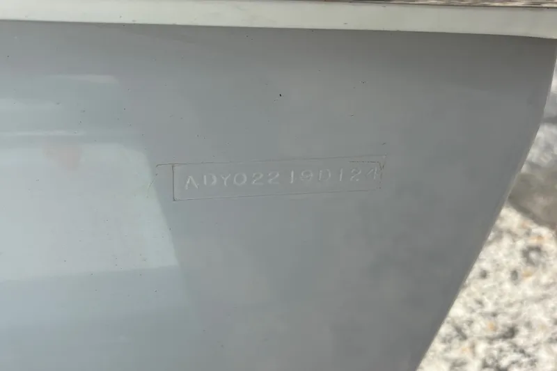 Slide: The Image of 2024 Exuma 22 boat hull with serial number ADY02219D121. - 30