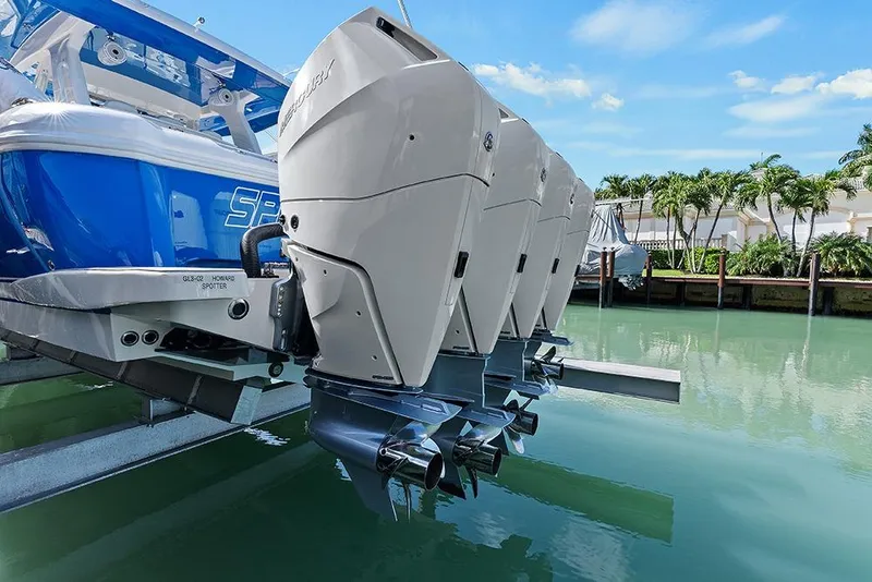 Slide: The Image of Engines while boat is on lift - 61