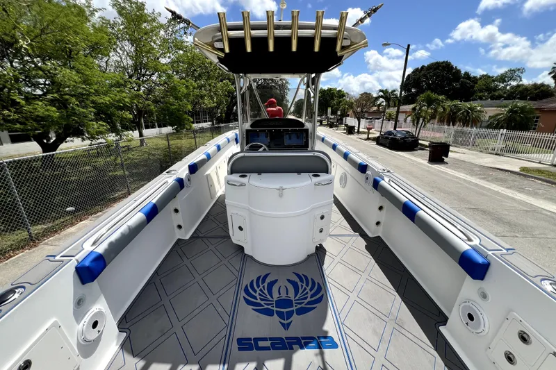 Slide: The Image of 2007 Wellcraft 35 Scarab Sport Open boat interior with sleek design and modern features. - 40