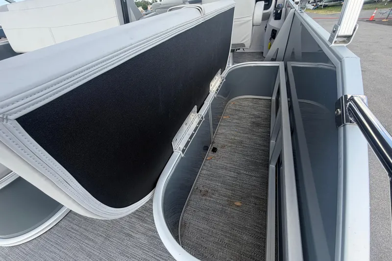 Slide: The Image of Interior storage compartment of 2025 Godfrey Sweetwater 2286 SFL pontoon boat. - 31