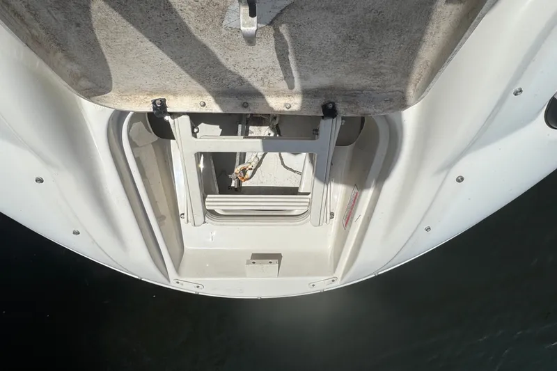 Slide: The Image of 2006 Sea Ray 240 Sundeck swim platform with ladder, viewed from above. - 3