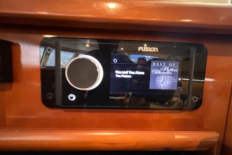 Slide: The Image of Fusion stereo system on 2005 Carver 36 Motor Yacht, playing "You and You Alone." - 114