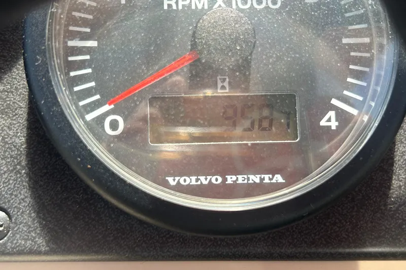 Slide: The Image of Close-up of Volvo Penta RPM gauge on 2005 Carver 36 Motor Yacht. - 35