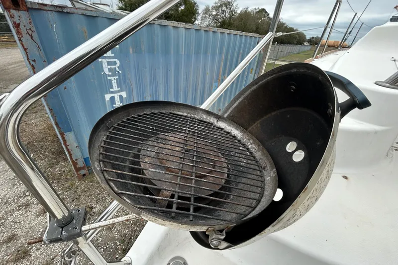 Slide: The Image of Outdoor grill mounted on a 2013 Gemini Legacy 35 sailboat deck. - 78