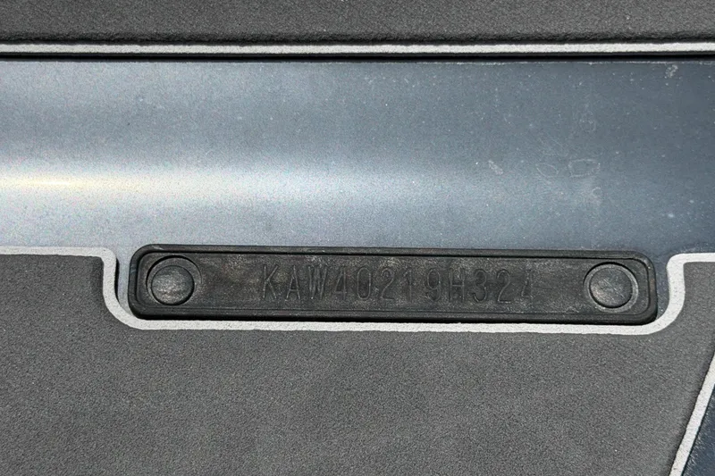 Slide: The Image of Close-up of 2024 Kawasaki Jetski STX 160LX identification plate. - 45