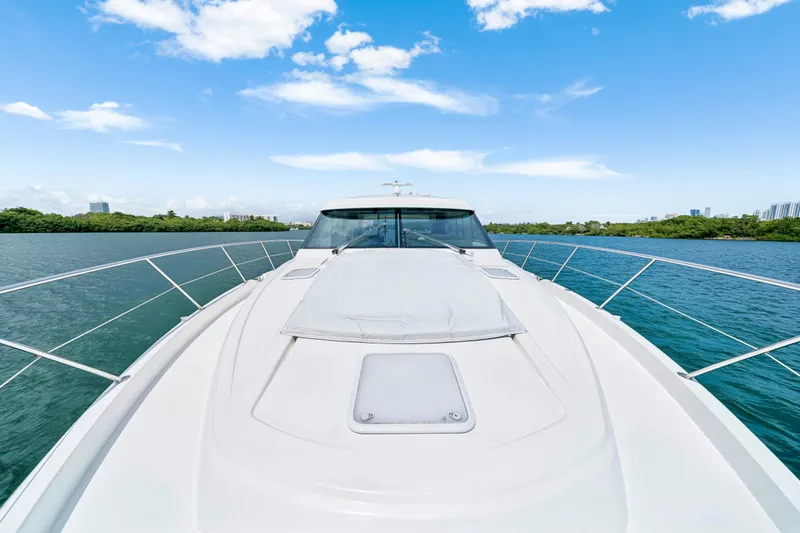 Slide: The Image of 2019 Riviera 6000 Sport Yacht foredeck - 61