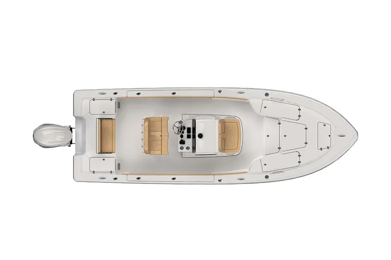 Slide: The Image of Manufacturer Provided Image: Top view of 2022 Sportsman Masters 247 Bay Boat with center console. - 40