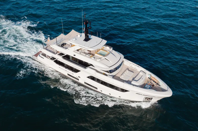 Slide: The Image of Luxurious 2023 Cantiere Delle Marche RJ 115 yacht cruising on open sea. - 3