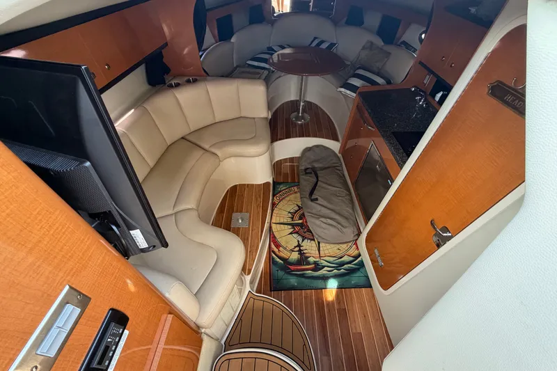 Slide: The Image of Luxurious 2008 Chaparral Signature 290 cabin interior with plush seating and modern amenities. - 21