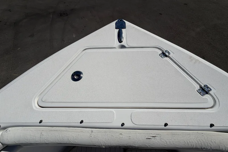 Slide: The Image of Bow of 2008 Sea Fox 216 Dual Console boat with storage compartment. - 35