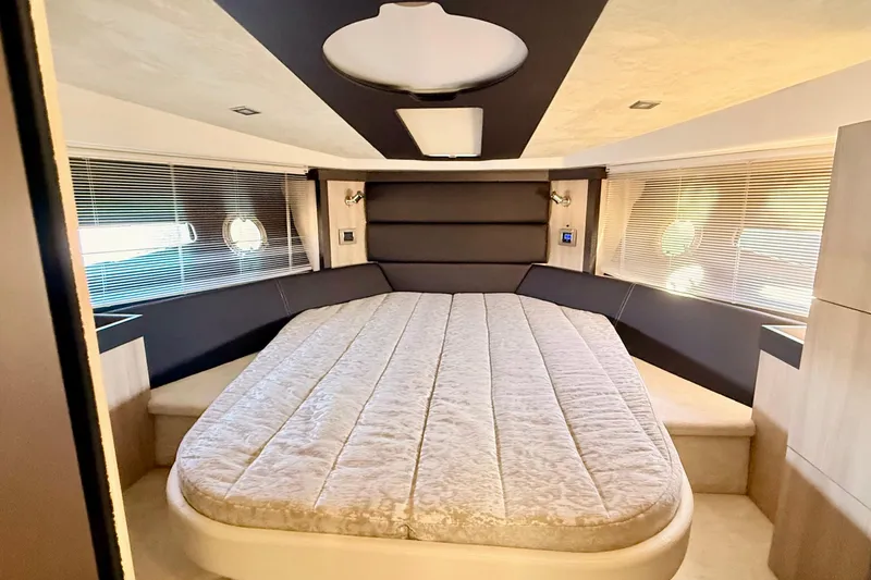 Slide: The Image of Luxurious interior cabin of 2016 Cranchi M44 HT yacht with modern design. - 97