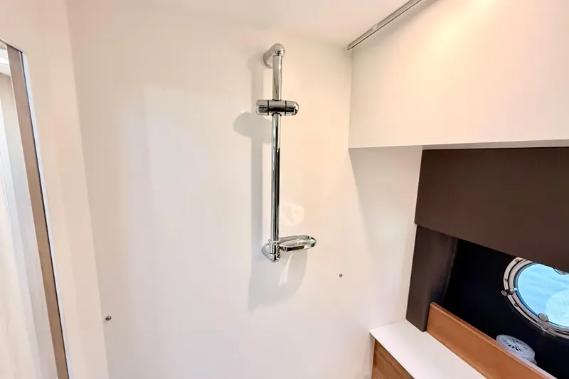 Slide: The Image of Modern shower area in 2016 Cranchi M44 HT yacht bathroom. - 115