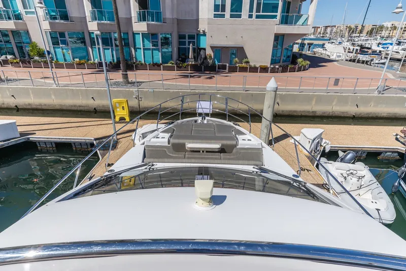 Slide: The Image of Luxury Azimut Fly 60 yacht docked at marina, 2021 model. - 25
