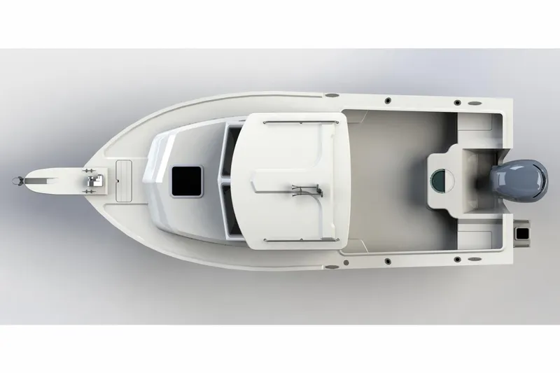 Slide: The Image of Manufacturer Provided Image: Top view of a 2017 Parker 2120 Sport Cabin boat. - 7