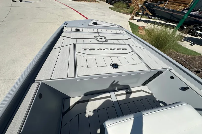 Slide: The Image of 2027 Tracker Bass Tracker Classic CC boat interior with sleek design and modern features. - 16