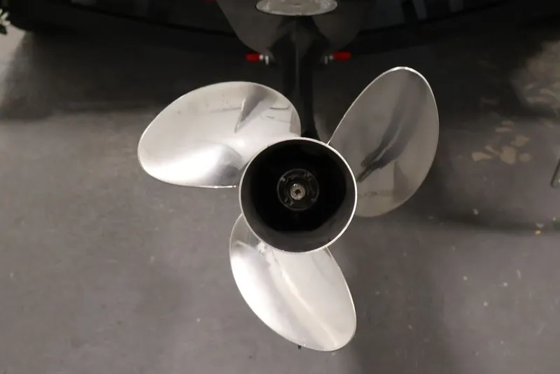 Slide: The Image of Propeller of 2022 Tracker Targa V-19 WT boat, viewed from above. - 50