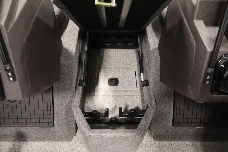 Slide: The Image of 2022 Tracker Targa V-19 WT boat interior storage compartment. - 24