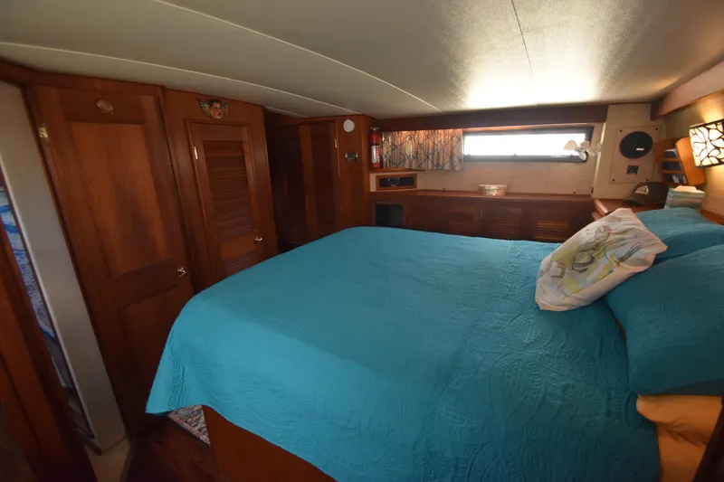 Slide: The Image of The image shows a cozy cabin with a large bed and wooden furnishings. - 27