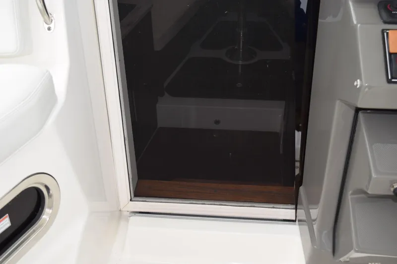 Slide: The Image of Sliding cabin door on 2022 Pursuit OS 355 Offshore boat. - 322