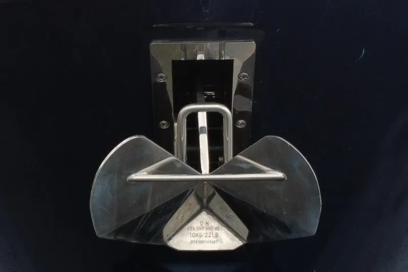 Slide: The Image of Stainless steel anchor on 2022 Pursuit OS 355 Offshore boat. - 467