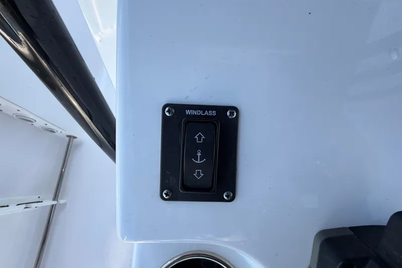 Slide: The Image of Windlass control panel on 2023 Sportsman Heritage 241 Center Console boat. - 20