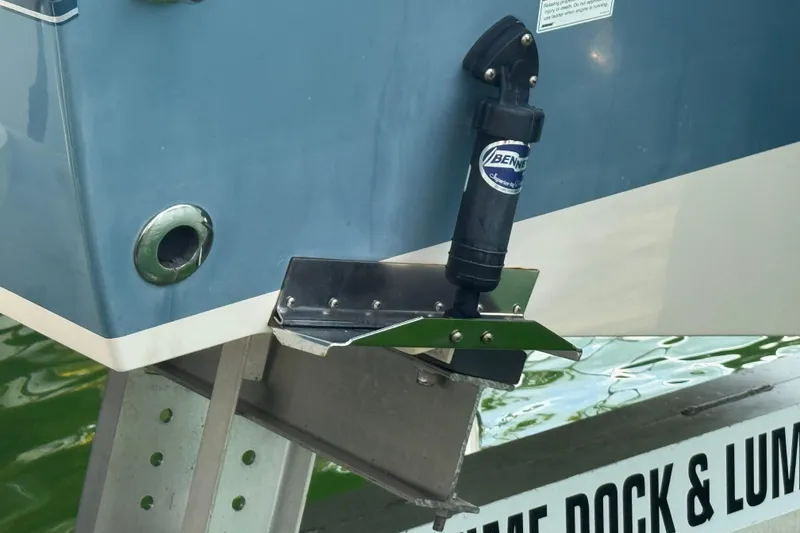 Slide: The Image of 2021 Grady-White 251 Coastal Explorer boat with Bennett trim tab detail. - 41
