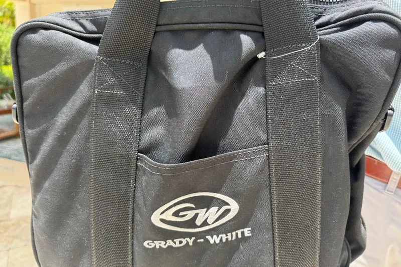 Slide: The Image of Black Grady-White branded bag with logo, associated with 2021 251 Coastal Explorer. - 96