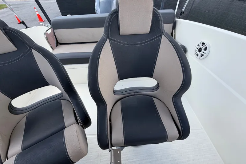 Slide: The Image of Interior of 2021 Parker Poland 690 Sport boat with stylish seating. - 65