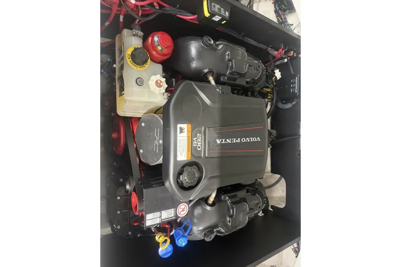 Slide: The Image of 2021 Regal LS2 boat engine featuring a Volvo Penta V6-280. - 9