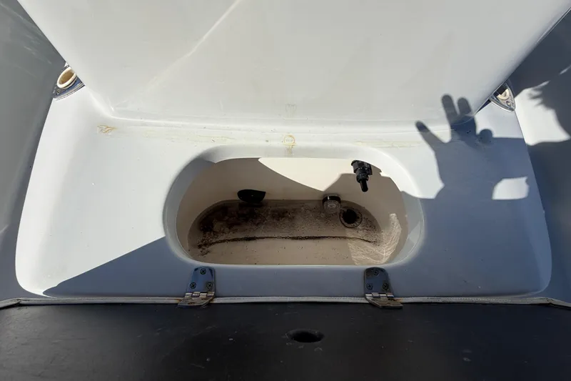 Slide: The Image of Open storage compartment on 2020 Blazer Bay 2200 Fisherman boat. - 51