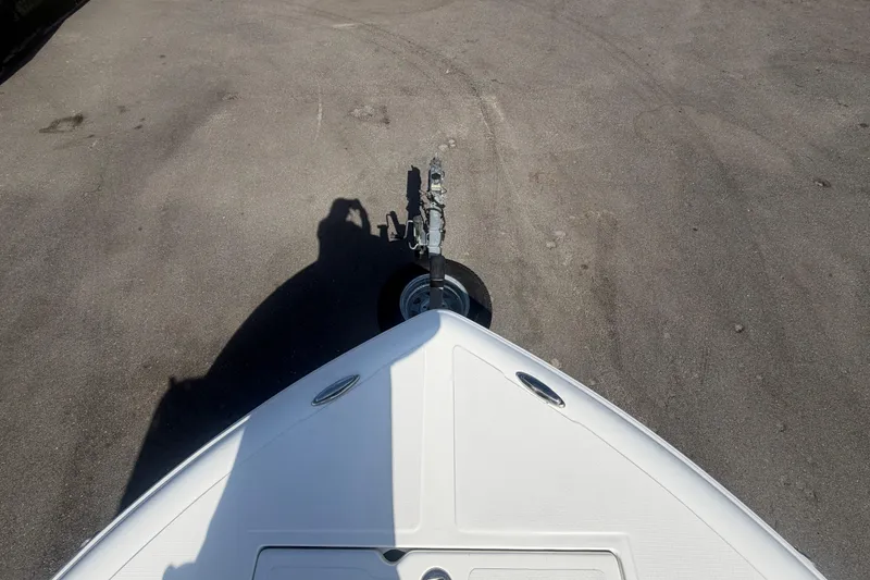 Slide: The Image of Bow view of 2020 Clearwater 2000 Center Console boat on trailer. - 62