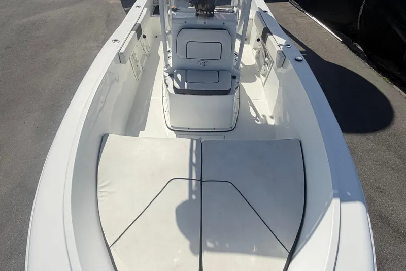 Slide: The Image of 2020 Clearwater 2000 Center Console boat interior with seating and console view. - 67