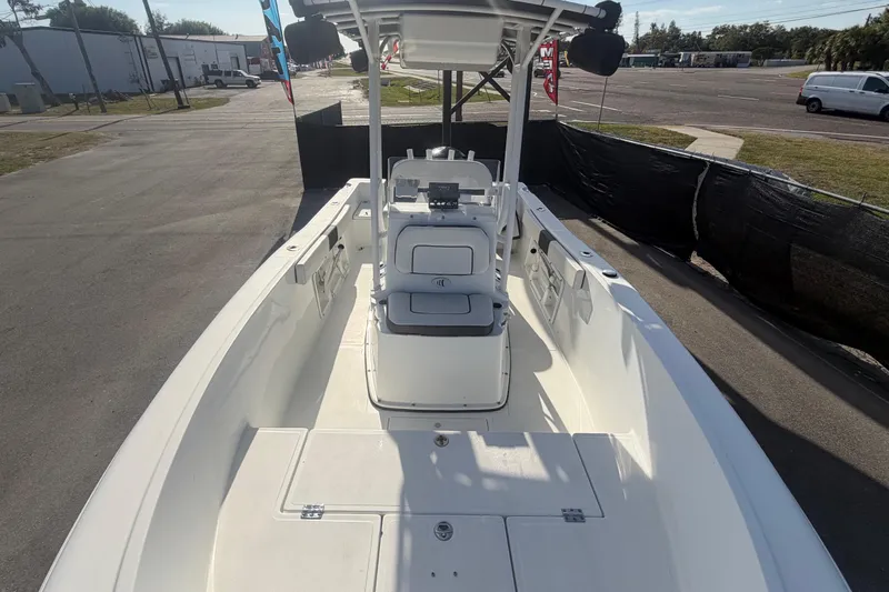 Slide: The Image of 2020 Clearwater 2000 Center Console boat with spacious deck and modern design. - 65