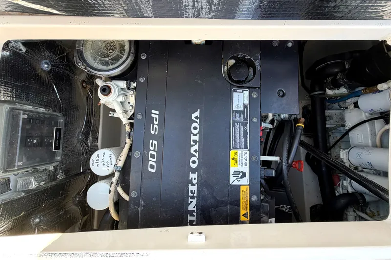 Slide: The Image of Engine compartment of 2017 MJM 40z Downeast with Volvo Penta IPS 500. - 41