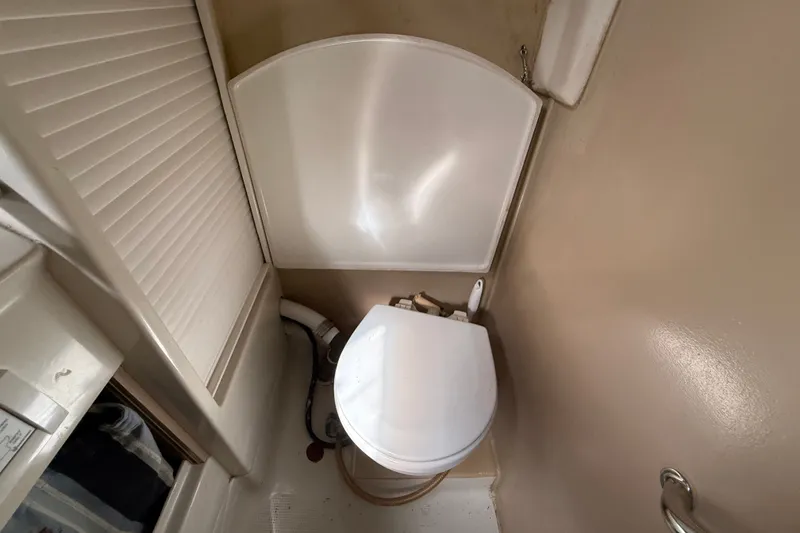 Slide: The Image of Compact marine bathroom in a 1990 Beneteau First 35s5 sailboat. - 79