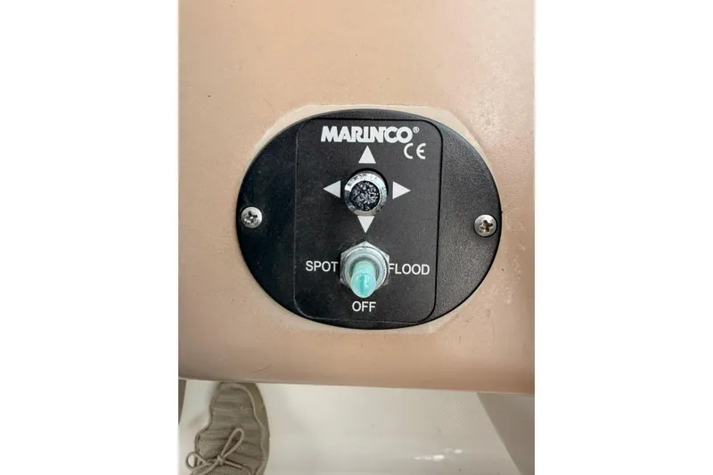 Slide: The Image of Marinco spotlight control panel on 2005 Sea Ray 300 Sundancer boat. - 20