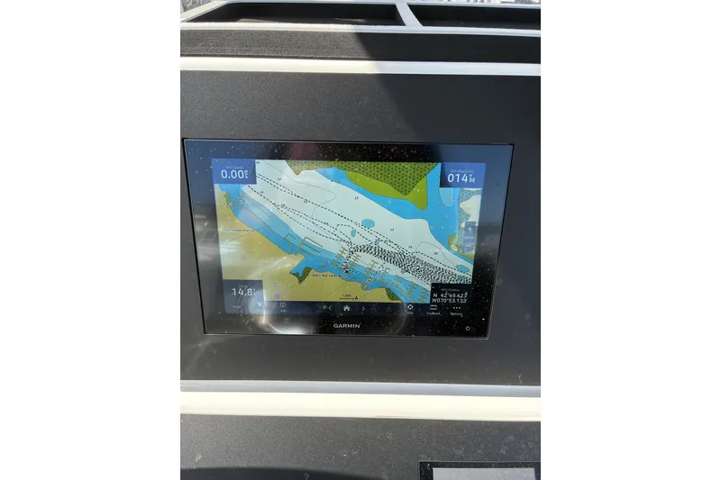 Slide: The Image of Garmin navigation display on 2024 KenCraft 215 Center Console boat dashboard. - 24